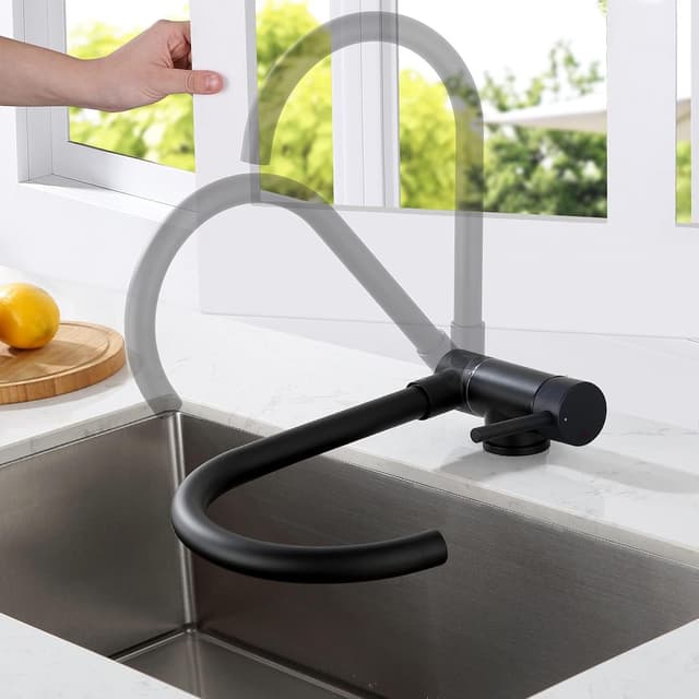 Imagen de Lonheo Miscelatore cucina pieghevole 360° Nero 🚰 en OfertitasTOP