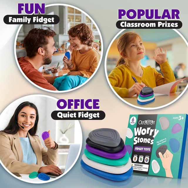 Thumbnail 6 de Fidget Toys Adults Sensory Stone 6pcs