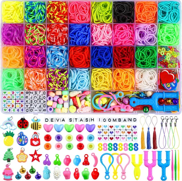 Detalle de 2800+ Loom Bands Kit 30 colours craft kit 🎨