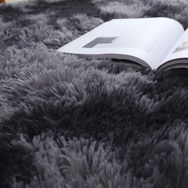 Detalle de Tenekee Alfombras Redonda Salón, Muy Suaves y Antideslizantes