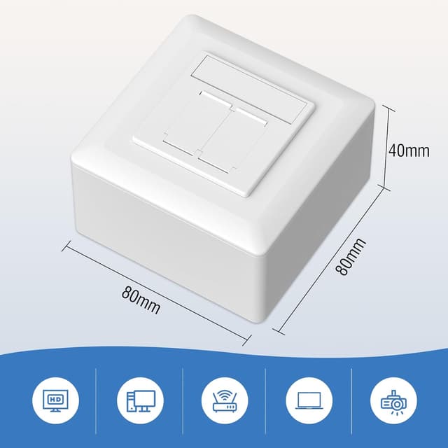 Detalle de FGB CAT6a Netzwerkdose 10 Gbit/s 📡