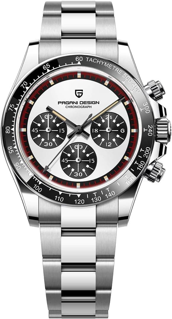Detalle de Pagani Design Zaffiro Sport VK63: orologio da uomo al quarzo impermeabile con cronografo