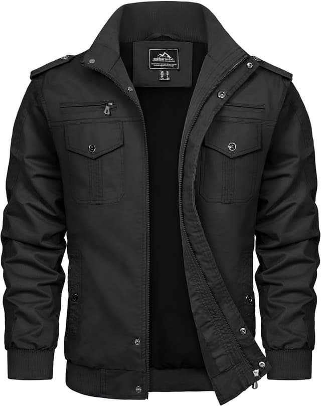 Imagen de TACVASEN Übergangsjacke Herren Blouson Baumwolle en OfertitasTOP