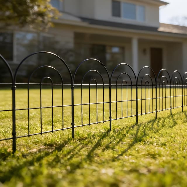 Thumbnail 5 de Thealyn Metal Garden Fence 60cm H 3.3m