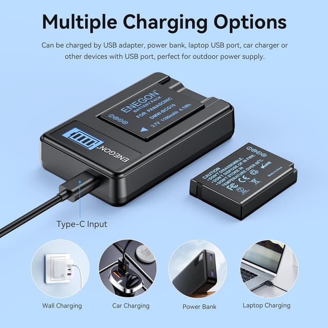 Thumbnail 2 de ENEGON DMW-BCG10 Batteries 1100mAh x2