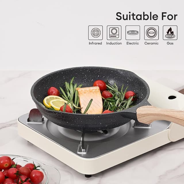 Thumbnail 5 de JEETEE 8 Inch Stone Coating Frying Pan 🥘