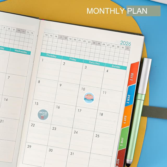 Thumbnail 4 de Agenda académica 2026 A5 página al día