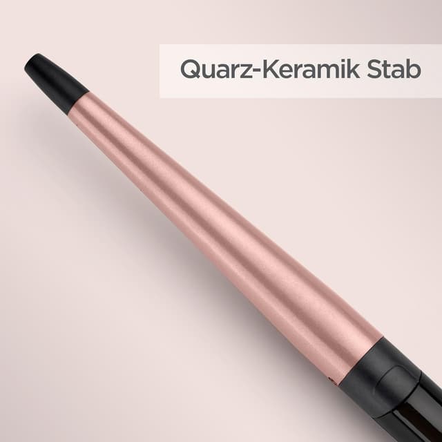 Detalle de BaByliss Rose Quartz Conical Wand C454E – Lockenstab konisch 13–25 mm für natürliche Wellen