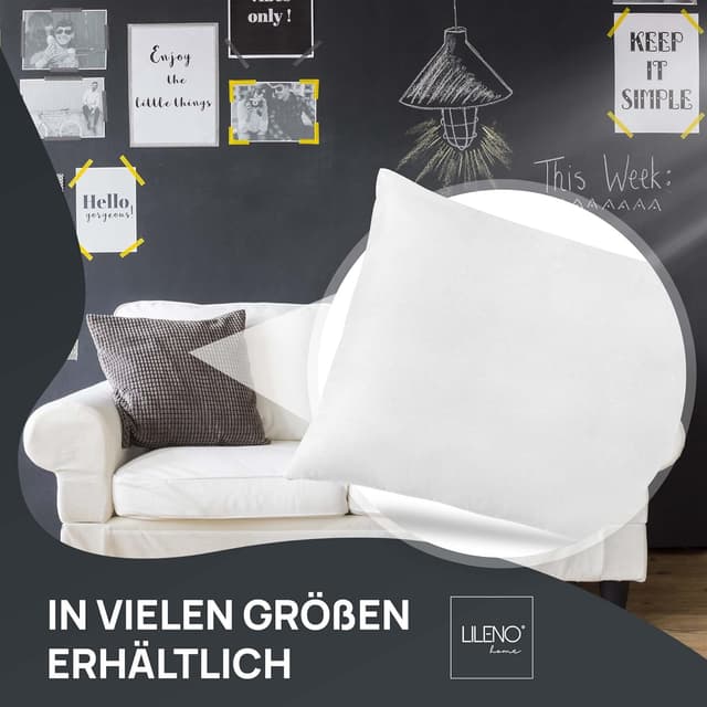 Thumbnail 6 de LILENO HOME Federkissen 40x80 cm (1. Set) – Federkernkopf- und Schlafkissen mit 600 g Füllung
