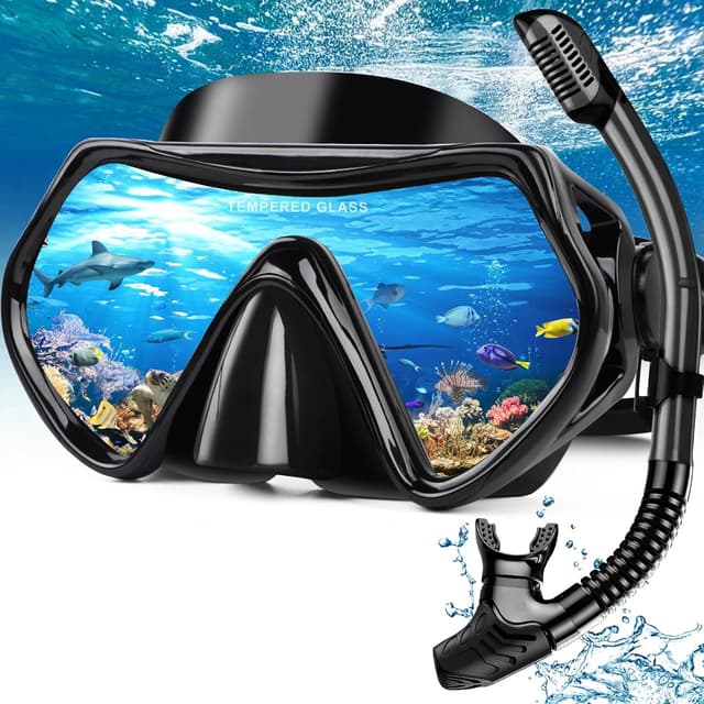 Detalle de Hydomi snorkel set for adults 180° view