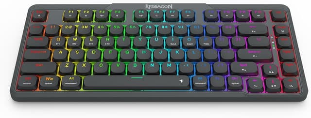 Detalle 2 de Redragon K706 PRO 75% Wireless Gasket RGB Gaming Keyboard (82 keys) with low-profile linear red switches