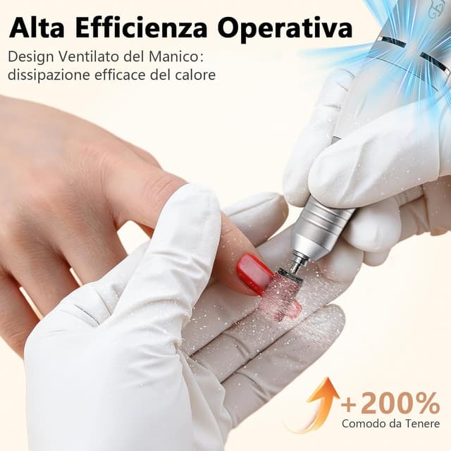 Detalle de Enniewi fresa per unghie professionale 35.000 RPM con display LED