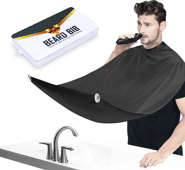 Imagen de Beard Bib Apron Beard Trimming Catcher 🪒 en OfertitasTOP