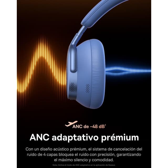 Detalle de Baseus Inspire XH1 Bluetooth con ANC Hi-Res
