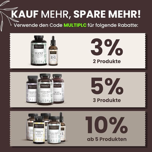 Thumbnail 6 de PURETANICALS Omega 3 + D3 + K2 240 Kapseln đ©ș