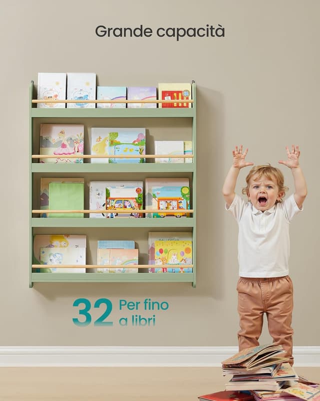 Detalle 1 de Libreria montessoriana SONGMICS 4 ripiani