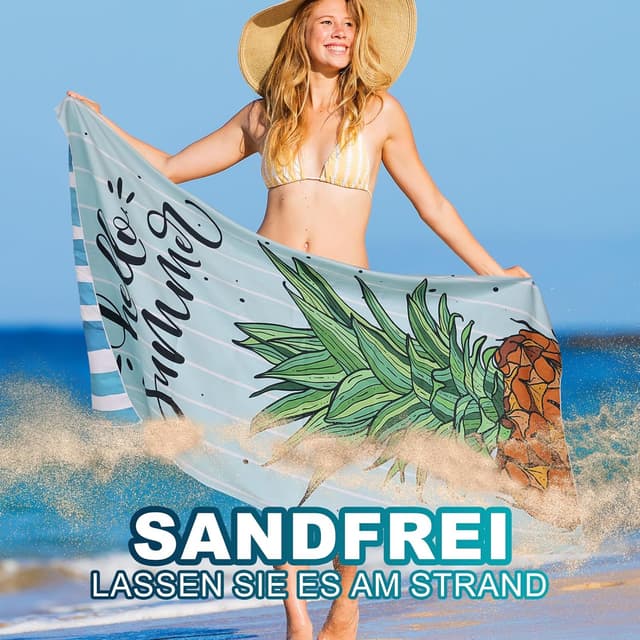 Detalle 1 de Lorymachy Mikrofaser Strandtuch 180x100 cm