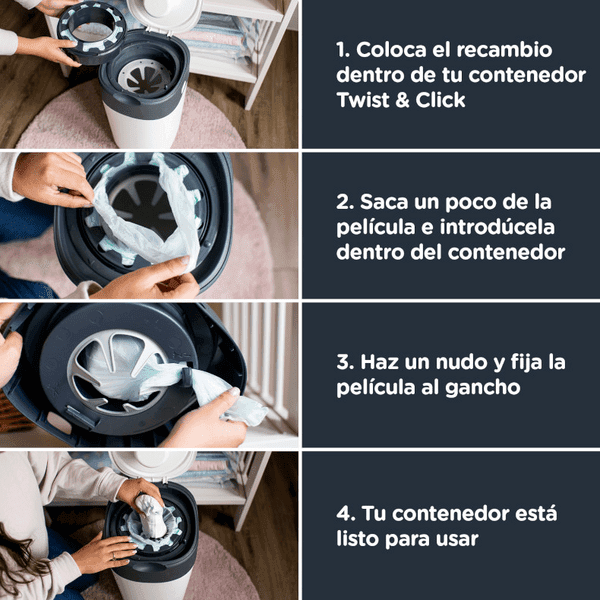 Thumbnail 1 de Tommee Tippee Recambios Sangenic Twist&Click 2x18 uds