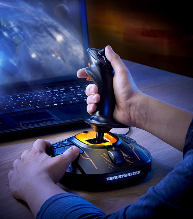 Detalle de Thrustmaster T16000M FCS (HEART HallEffect AccuRate) — joystick ambidextre pour PC