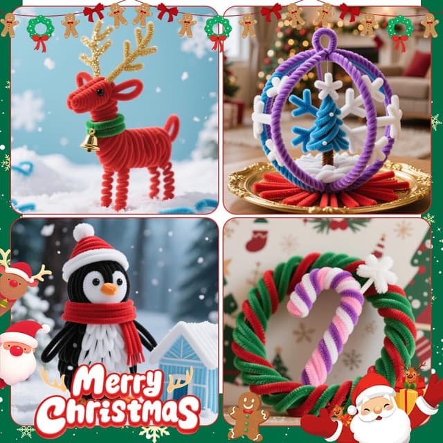 Thumbnail 3 de Ainiv 300PCS Pipe Cleaners for Craft