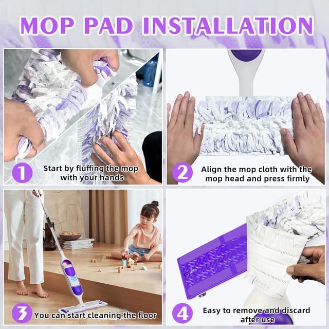 Thumbnail 5 de Swiffer Power Mop 60 Wet Pads refill for floors 🧹