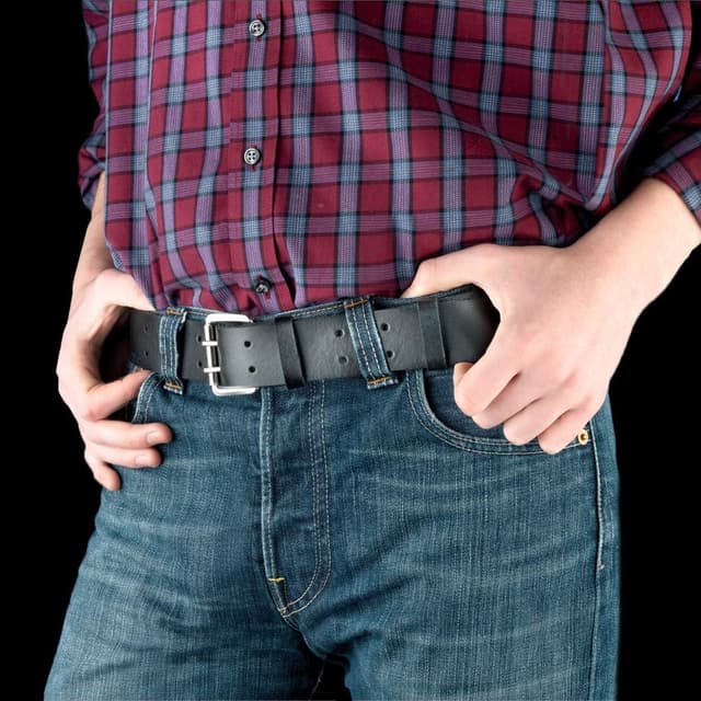 Detalle 2 de Connex COX951030 Ceinture en cuir 1250 x 60 mm (noir)