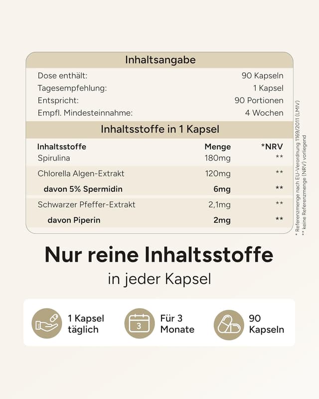Thumbnail 4 de Spermidin MAX Spermidin 6mg Kapseln 90 St.