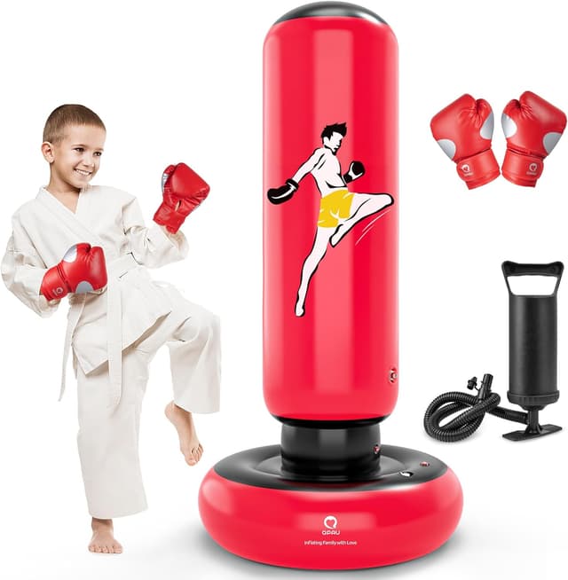 Thumbnail 6 de QPAU Kids 66-inch Inflatable Punch Bag for Training 🥊