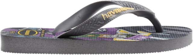 Detalle de Havaianas Kids Top Herois DC infradito unisex per bambini e ragazzi, grigio acciaio