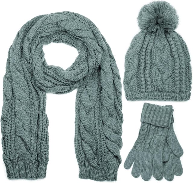 Thumbnail 6 de styleBREAKER set coordinato sciarpa cuffia guanti