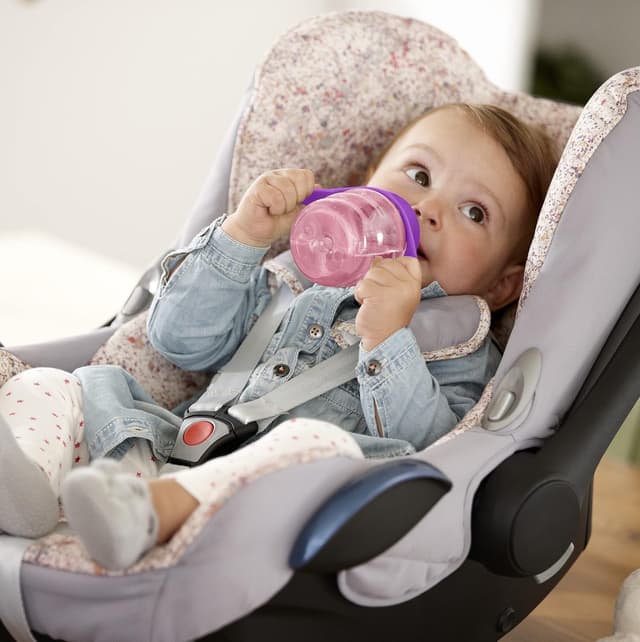 Detalle de PHILIPS Avent Chope Easy Sip SCF551/03 à bec souple en silicone (sans BPA) – à partir de 6 mois – 200 ml