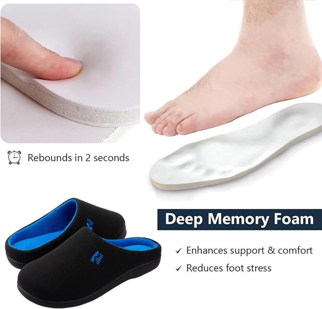 Detalle de RockDove Men’s Original Two-Tone Memory Foam Slipper