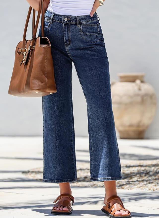 Detalle 1 de Sidefeel Straight Leg Jeans high waisted