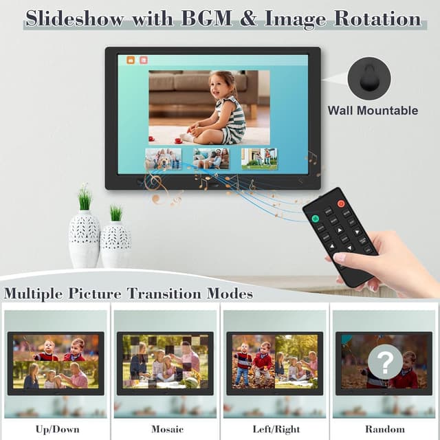 Thumbnail 4 de KECAG 10.1" Digital Picture Frame 1920x1080 🖼