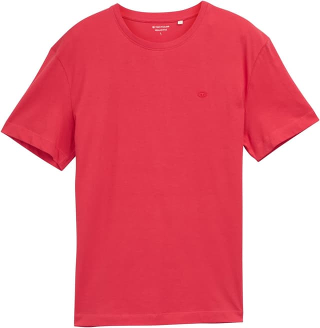 Thumbnail 6 de TOM TAILOR T-Shirt da uomo basic in cotone con logo ricamato