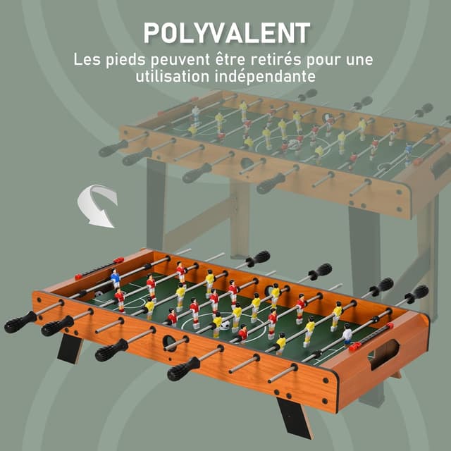 Thumbnail 5 de HOMCOM Mini babyfoot 84,5 cm