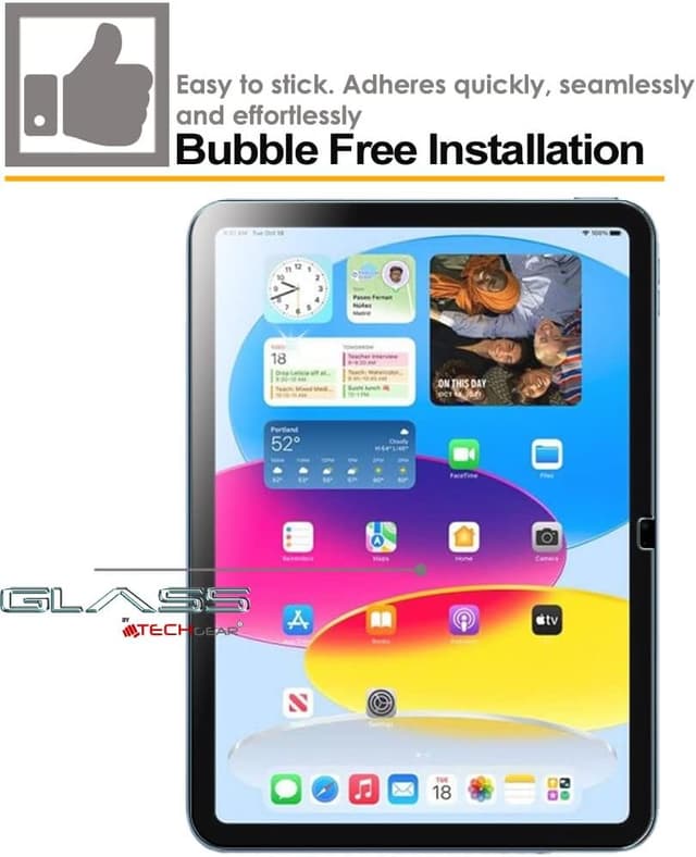 Thumbnail 3 de TECHGEAR 2 Pack iPad Glass Protectors