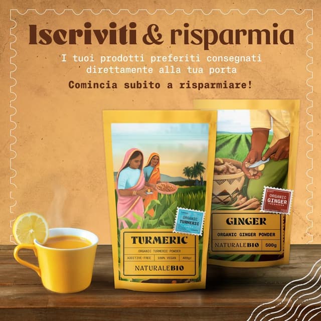 Thumbnail 6 de NaturaleBio Curcuma in Polvere 400 g