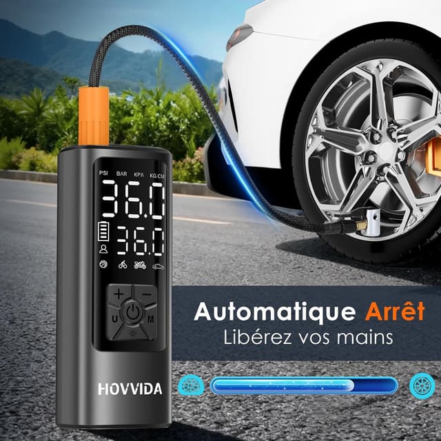 Thumbnail 6 de HOVVIDA Gonfleur 150 PSI pour voiture 📯