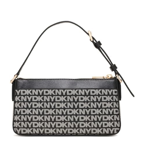 Detalle 2 de DKNY Bryant Ave Top Zip Demi Crossbody bolso pequeño negro