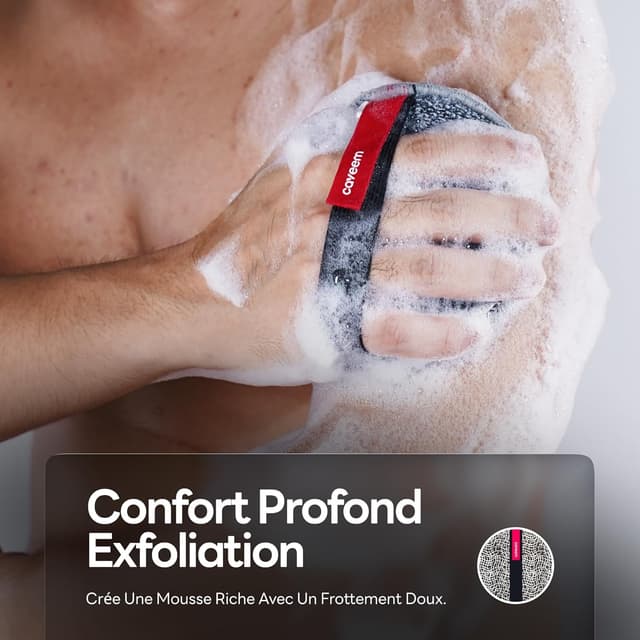 Detalle de CAVEEM Éponge exfoliante pour le corps (extra rugueuse) – Lot de 2