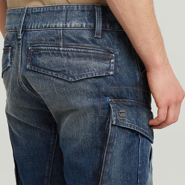 Detalle de G-STAR Jeans Rovic Zip 3D Regular Tapered – mit Reißverschluss, Knopf und Cargotaschen