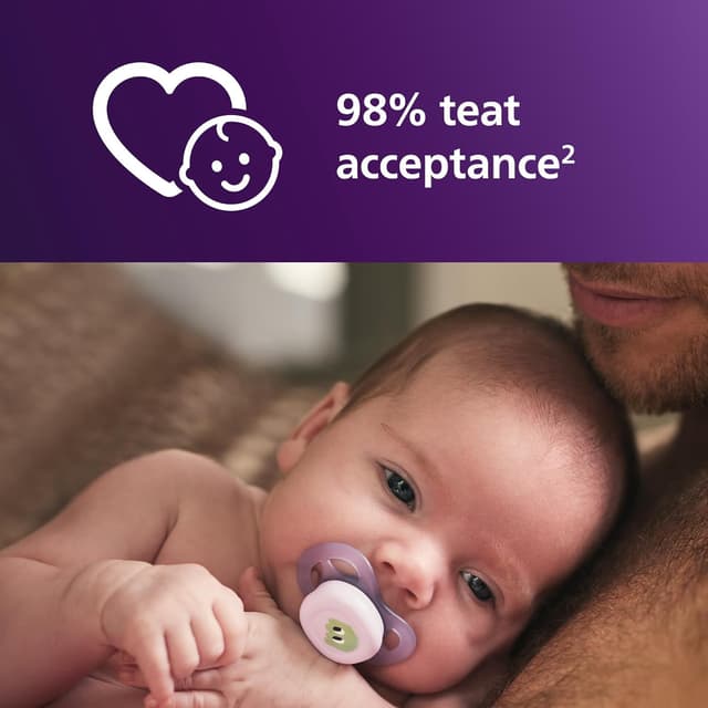 Detalle de Philips Avent Ultra Start Orthodontic Soothers (SCF075/13) – BPA-free, soft silicone, sterilising case, 2 pack