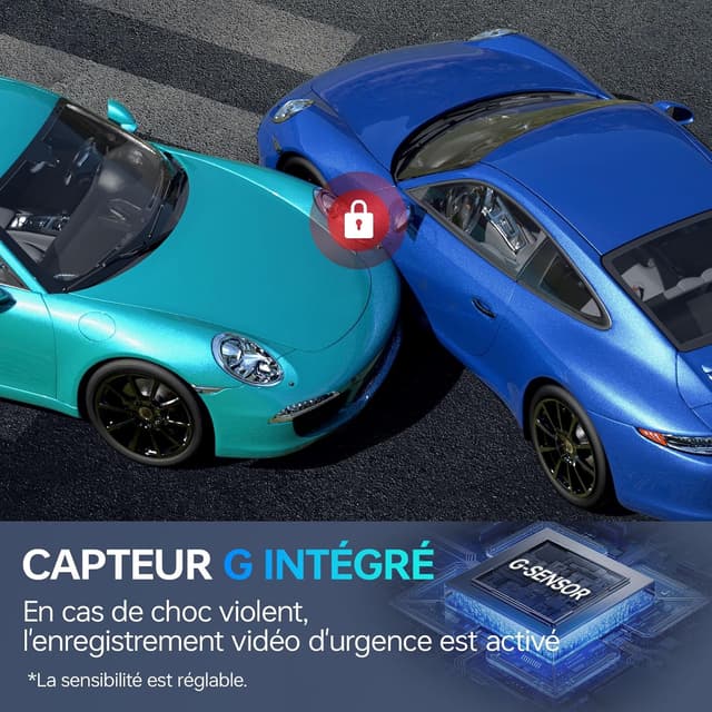 Thumbnail 2 de Dashcam Voiture Avant Arrière 2,5K