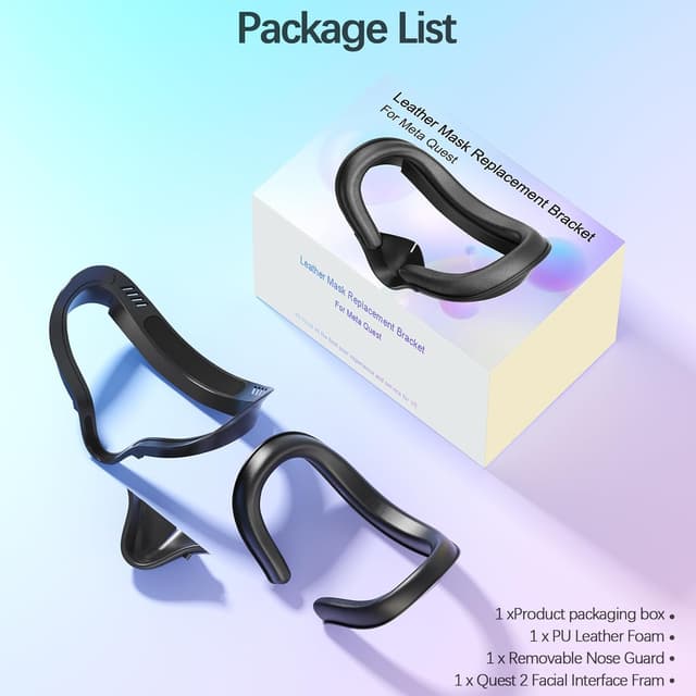 Thumbnail 6 de Meta Quest 2 Face Cushion Pad PU Leather Replacement