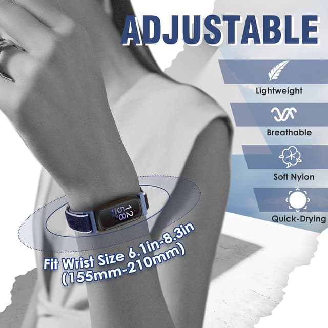 Thumbnail 4 de Fitbit Inspire 3 Nylon Sport Loop strap