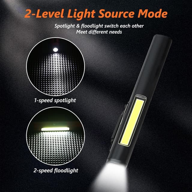 Thumbnail 4 de flintronic Torcia LED con clip COB, IPX4