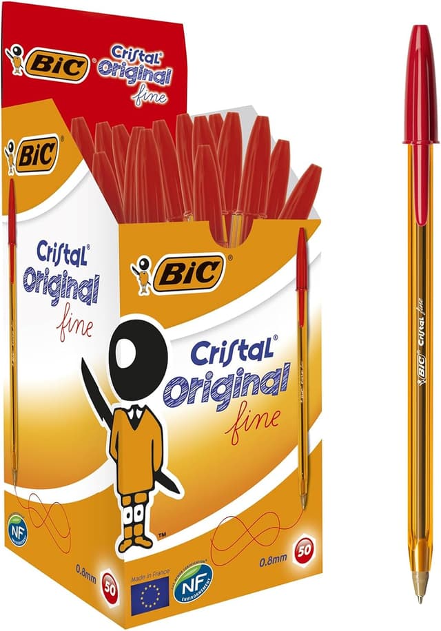 Detalle de BIC Cristal Original 0,8 mm Rojo Caja 50