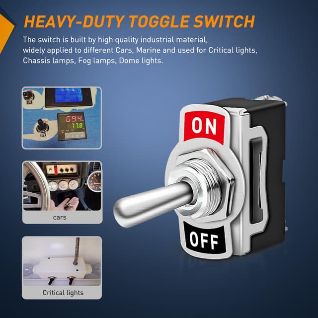 Detalle 2 de Nilight 90012E Rocker Toggle Switch 15A