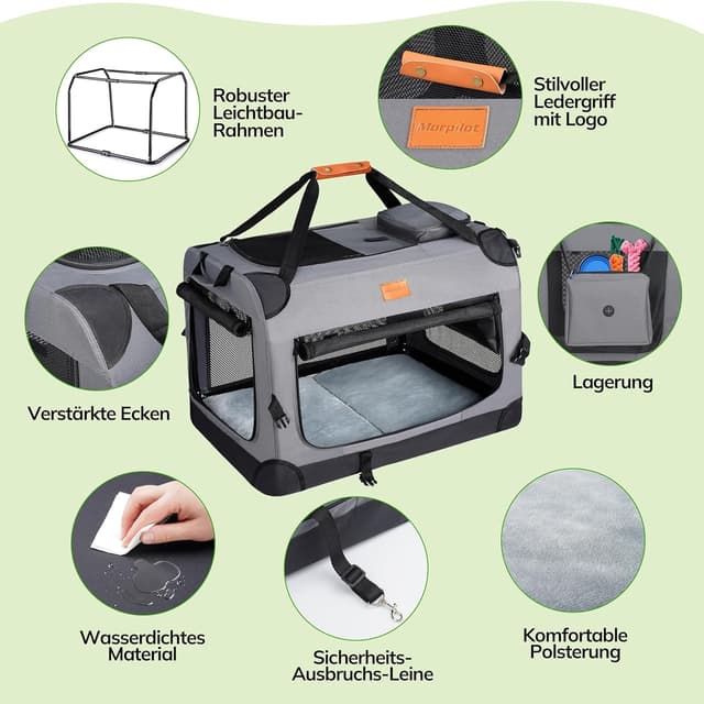 Detalle de Morpilot Transportbox 70x52x52 für Hunde